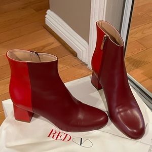 NWT Red Valentino Two-tone Leather Bootsl